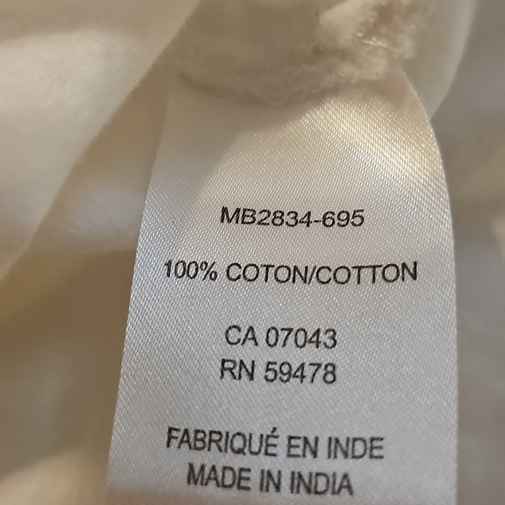 Artisan Ny White Tunic with Blue Embroidery - Picture 6 of 6